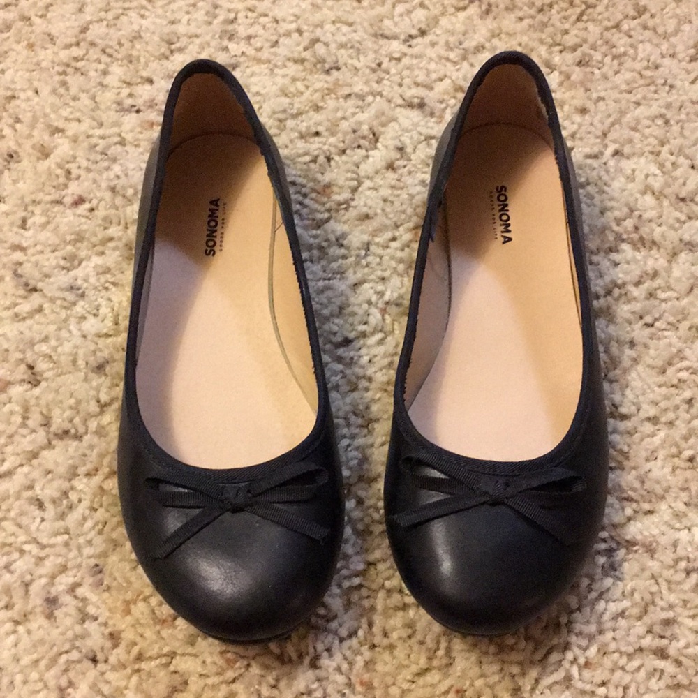 Sonoma black ballet flats